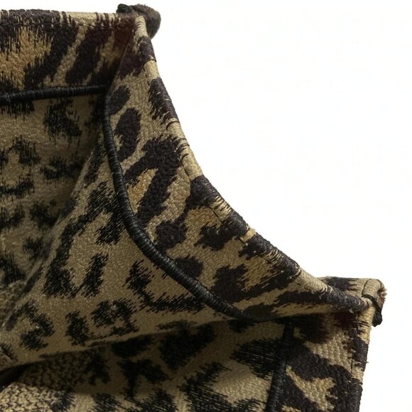 Auth DIOR/ChristianDior Book Tote Large Bag - Beige Dark Brown Jacquard Tote Bag - Picture 12 of 16